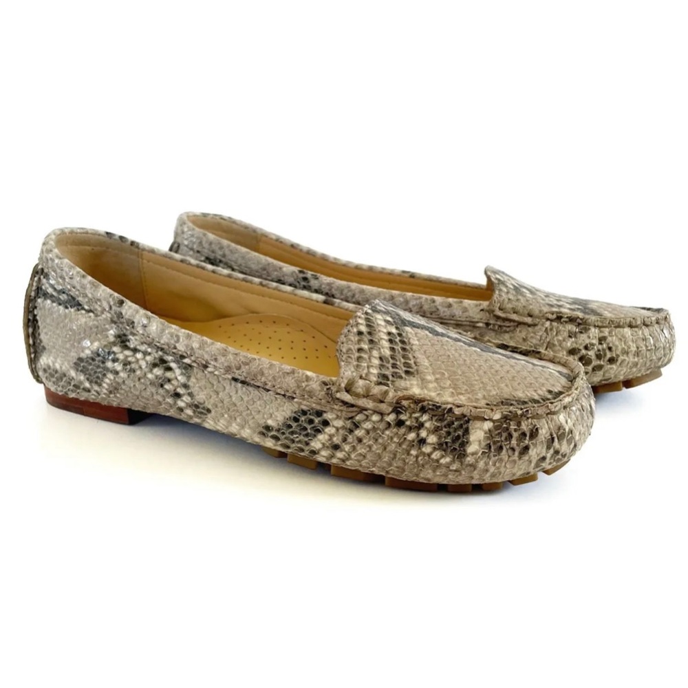 EUC- Cole Haan x Nike Air Snake Print Leather Moccasin